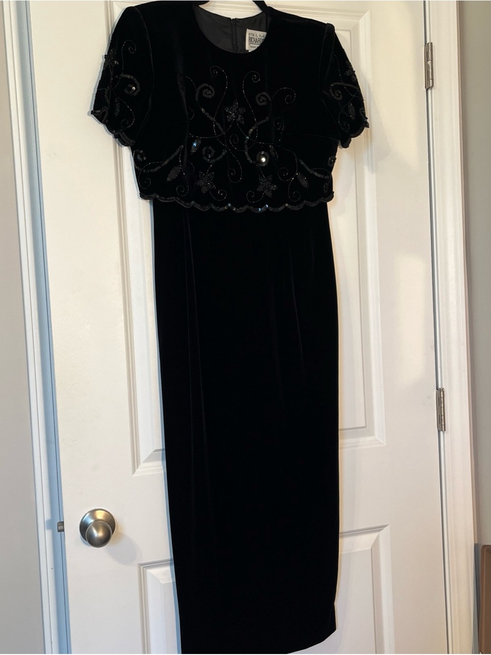 Vintage Long velvet dress 6P